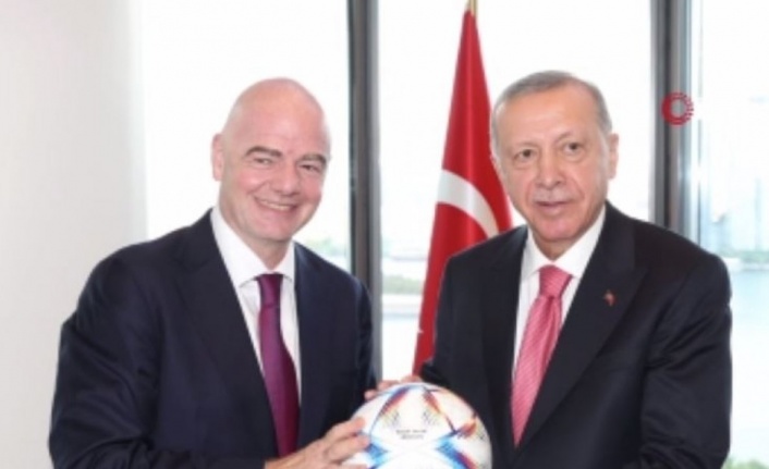 Cumhurbaşkanı Erdoğan, FIFA Başkanı Gianni Infantino’yu kabul etti