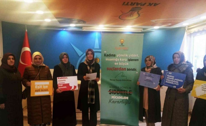 Bayburt’ta kadına yönelik şiddete karşı basın açıklaması yapıldı