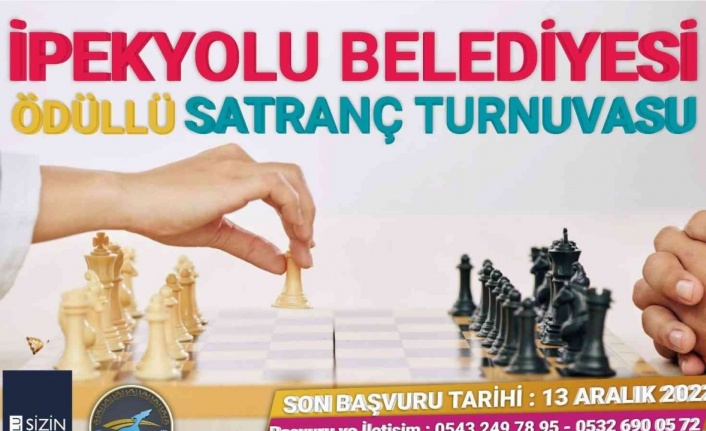 İpekyolu Belediyesinden ödüllü satranç turnuvası