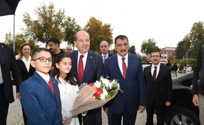KKTC Cumhurbaşkanı Ersin Tatar’a Malatya’da sıcak karşılama