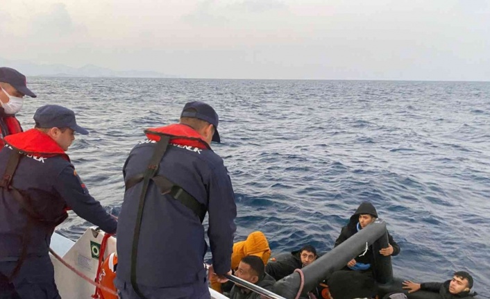 Datça’da 34 düzensiz göçmen kurtarıldı