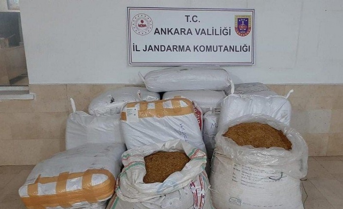 Ankara’da 500 kilogram kıyılmış tütün ele geçirildi