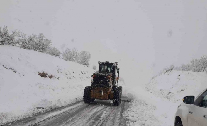 Malatya’da kardan kapalı yol kalmadı