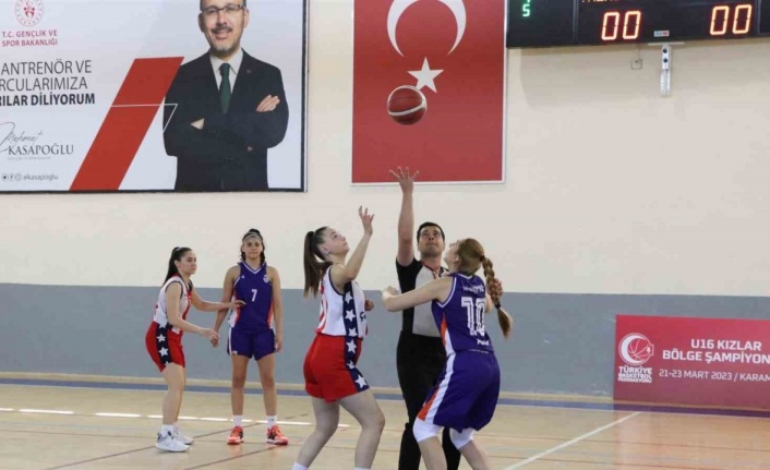 Basketbol U16 Kadınlar Bölge Şampiyonası, Karaman’da başladı