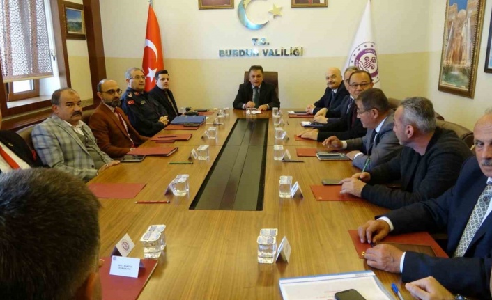 Burdur’da seçim tedbirleri toplantısı yapıldı
