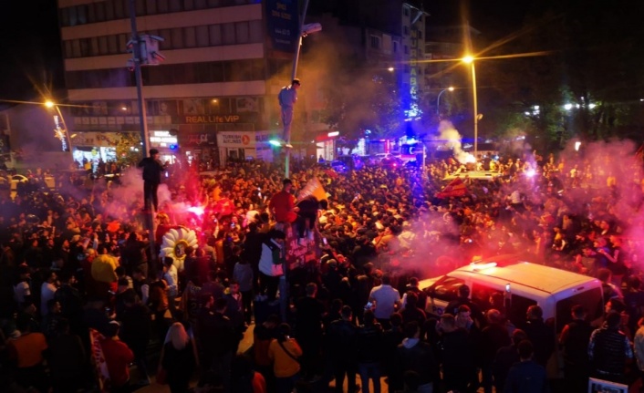 Erzurum’da da Galatasaray coşkusu yaşandı