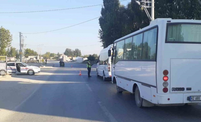 Konya’da jandarma trafikten yaz denetimi