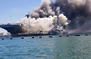 ABD’de savaş gemisinde yangın çıktı