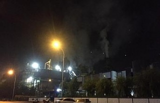 Sunta fabrikasının talaş silosunda yangın
