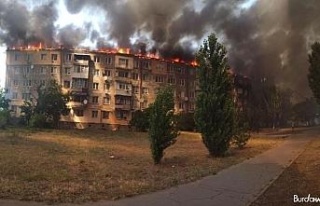 Ukrayna’da eşiyle tartışan kişi binayı ateşe...