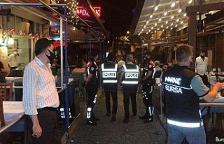 Bursa’da 500 polisle eğlence mekanlarına korona...
