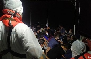 Alanya açıklarında 120 kaçak göçmen yakalandı