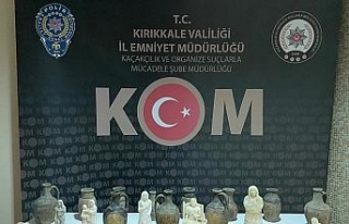 Kırıkkale’de tarihi insan figürlü heykeller...