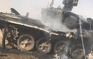 Rusya’da tank yanarak kül oldu