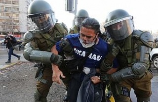 Şili’de protesto gösterisinde 20 kişi gözaltına...