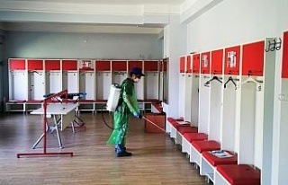Sivasspor’un kulüp tesisleri dezenfekte edildi