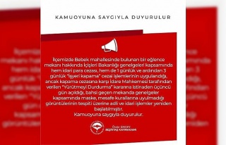 Skandal görüntülere Beşiktaş Kaymakamlığından...