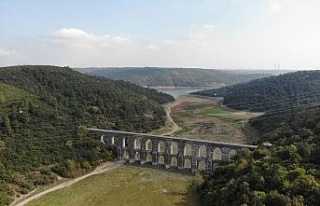Alibeyköy barajında korkutan görüntü