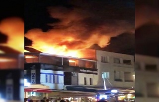 Bodrum’da bir otelin terasında çıkan yangın...