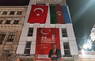 Taksim’de 29 Ekim Cumhuriyet Bayramı öncesi Türk...