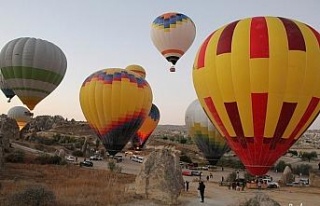 Yerli ve milli balonlar Kapadokya semalarında