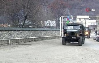 Azerbaycan ordusunun Kelbecer’e asker sevkiyatı...