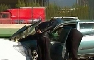 Bursa’da 10 dakikada iki feci kaza