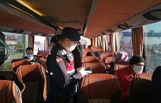 Kuzey Marmara Otoyolu’nda şehirlerarası otobüslere...