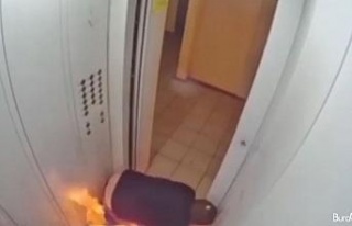 Rusya’da asansörde çakmakla antifrizi test eden...