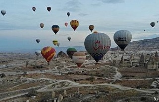 Kapadokya’da sıcak hava balon turları 19 Şubat’a...