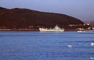 Rus savaş gemisi ‘Saratov’ Çanakkale Boğazı’ndan...