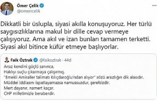 AK Parti Sözcüsü Çelik’ten Öztrak’a yanıt:...
