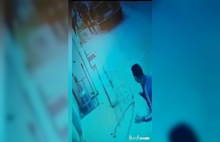 Ataşehir’de buzdolabı hırsızlığı kamerada