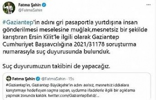 Fatma Şahin’den "gri pasaport" iddialarına...