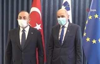 Bakan Çavuşoğlu, Slovenya Başbakanı Jansa ile...