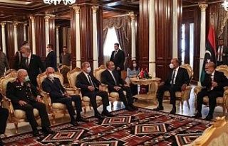 Bakan Çavuşoğlu ve Akar, Libya Başkanlık Konseyi...