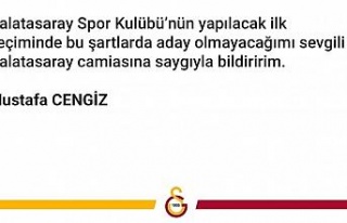 Galatasaray Başkanı Mustafa Cengiz aday olmayacak