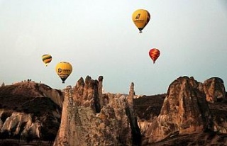 Kapadokya bölgesini Nisan ayında 74 bin turist ziyaret...