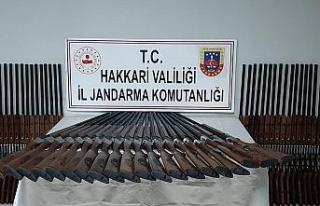 Yüksekova’da 100 adet av tüfeği ele geçirildi