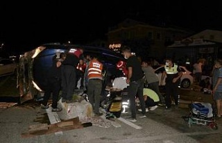 Fethiye’de iki otomobilin çarpıştığı kazada...
