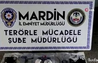 Mardin’de bombalı eylem hazırlığındaki PKK’lı,...