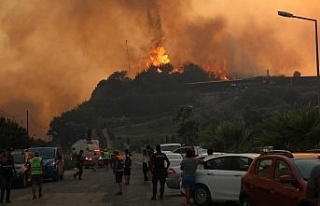 Alevler Milas’ta bulunan termik santrale ilerliyor