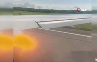 Küba-Rusya seferi yapan uçağın motoruna kuş sıkıştı,...