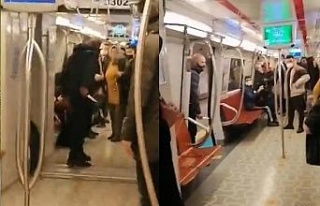 Metroda bıçaklı saldırıya uğrayan genç kadın...