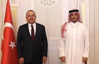 Bakan Çavuşoğlu, Katarlı mevkidaşı Al-Thani...
