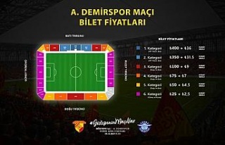 Göztepe - Adana Demirspor maçının biletleri satışa...