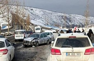 Başkentte 9 araç birbirine girdi: 1 yaralı