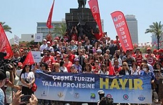 İzmir’de ’Çeşme Projesi’ne karşı miting