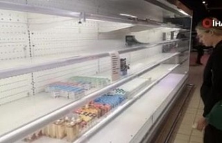 Ukrayna’da market rafları boşaldı