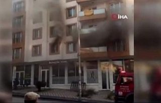 Ankara’da dairede çıkan yangın paniğe sebep...